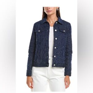 New With Tags Hudson Jeans Striped Jacket Size Small Winona Collection